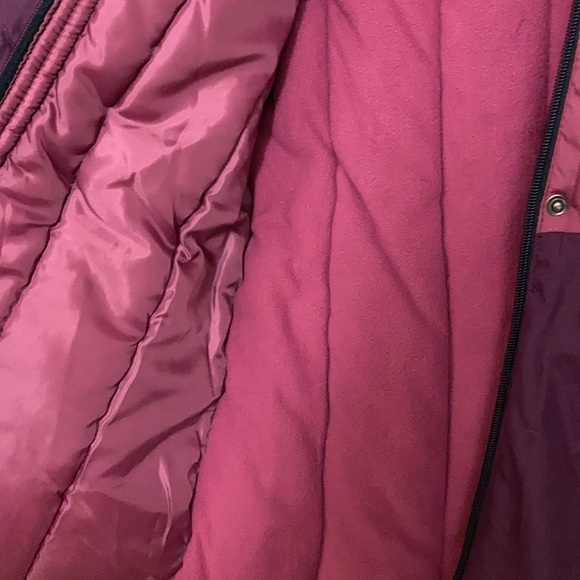 NWT OshKosh B’gosh girls pink and purple hooded winter coat size 12 - Picture 7 of 8